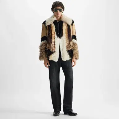 Fendi Regular-fit 5-pocket trousers made from black organic | Thumbnail 4