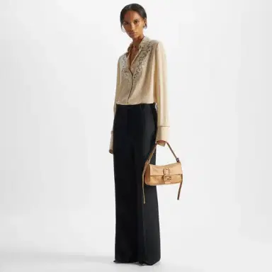 Fendi The lightweight georgette of this slim-fit shirt is | Thumbnail 4