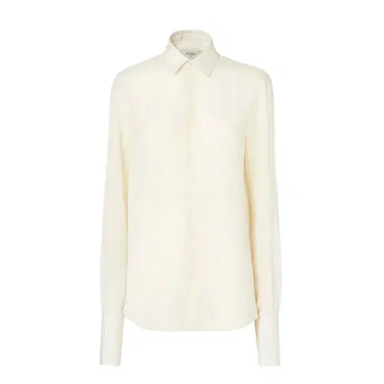 Fendi Regular-fit shirt featuring an all-over jacquard weave