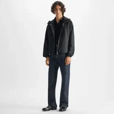 Fendi Drawstring hood blouson made from black FF Zucca jacquard | Thumbnail 4