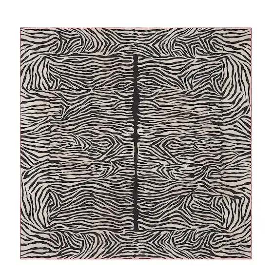 Fendi Square foulard decorated with an archival Tiger animalier