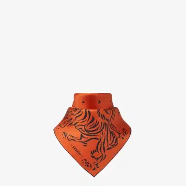 Fendi A square foulard featuring a stencil-effect archive Tiger | Thumbnail 3 Fendi A square foulard featuring a stencil-effect archive Tiger | Thumbnail 3