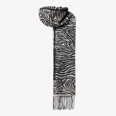 Fendi Rectangular double-sided scarf with an all-over archive | Thumbnail 3 Fendi Rectangular double-sided scarf with an all-over archive | Thumbnail 3