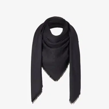 Fendi Large shawl with an FF Zucca jacquard motif | Thumbnail 3 Fendi Large shawl with an FF Zucca jacquard motif | Thumbnail 3