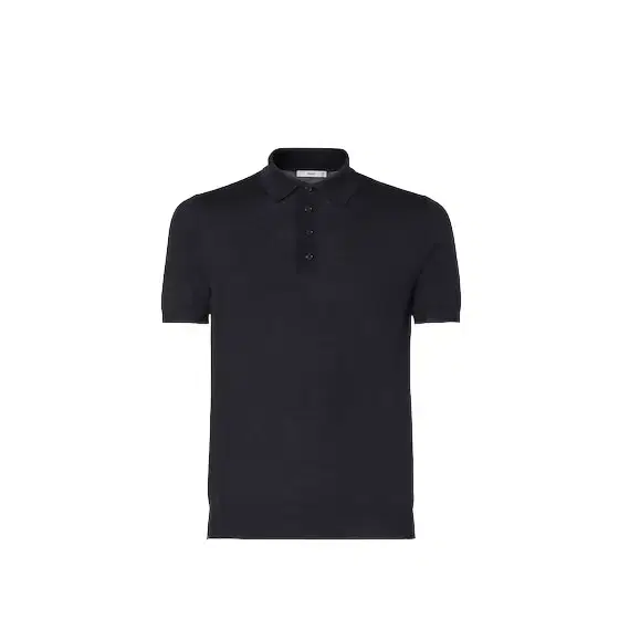 Short-sleeved polo shirt customised with contrasting yellow