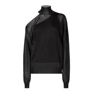 Fendi Turtleneck jumper with long, low-set sleeves and a cut-out | Thumbnail 1 Fendi Turtleneck jumper with long, low-set sleeves and a cut-out | Thumbnail 1
