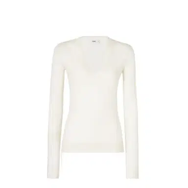 Fendi Slim-fit jumper with an essential silhouette, V-neck | Thumbnail 1 Fendi Slim-fit jumper with an essential silhouette, V-neck | Thumbnail 1