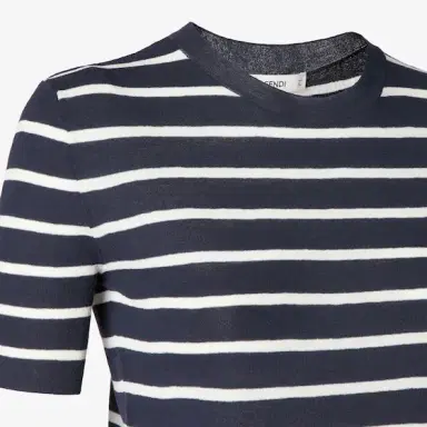 Fendi Sailor-inspired figure-hugging jumper with a high collar | Thumbnail 3