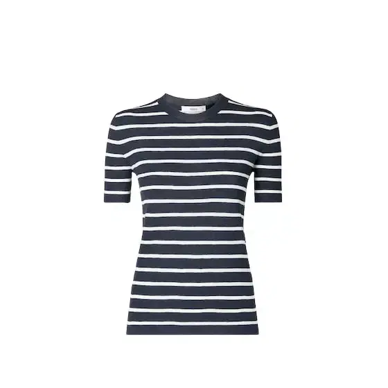 Fendi Sailor-inspired figure-hugging jumper with a high collar