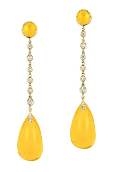 GOSHWARA Citrine Cabochon Naughty Earrings | Thumbnail 1 GOSHWARA Citrine Cabochon Naughty Earrings | Thumbnail 1