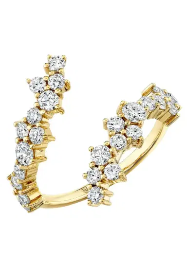 Sydney Evan Diamond Cocktail Wrap Ring | Thumbnail 2