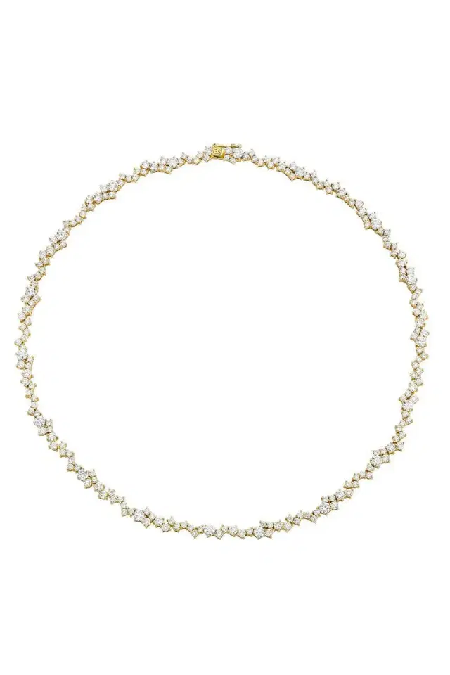 Sydney Evan Diamond Eternity Cocktail Necklace