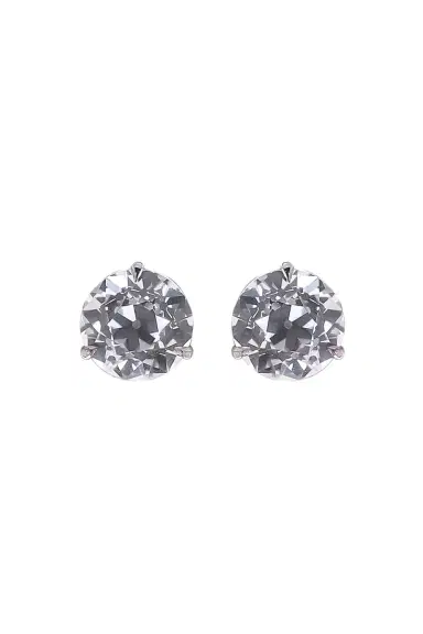 WITH LOVE TRAVEL Lab-Grown Diamond Martini Prong Stud Earrings - 6ct | Thumbnail 1