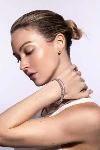 WITH LOVE TRAVEL Lab-Grown Diamond Tennis Bracelet - 8ct | Thumbnail 8