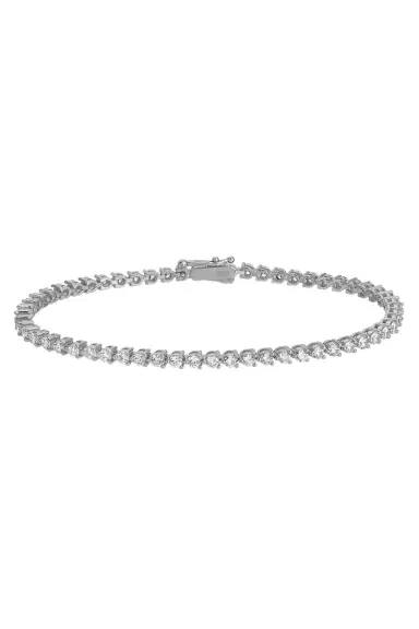 WITH LOVE TRAVEL Lab-Grown Diamond Tennis Bracelet - 8ct | Thumbnail 1