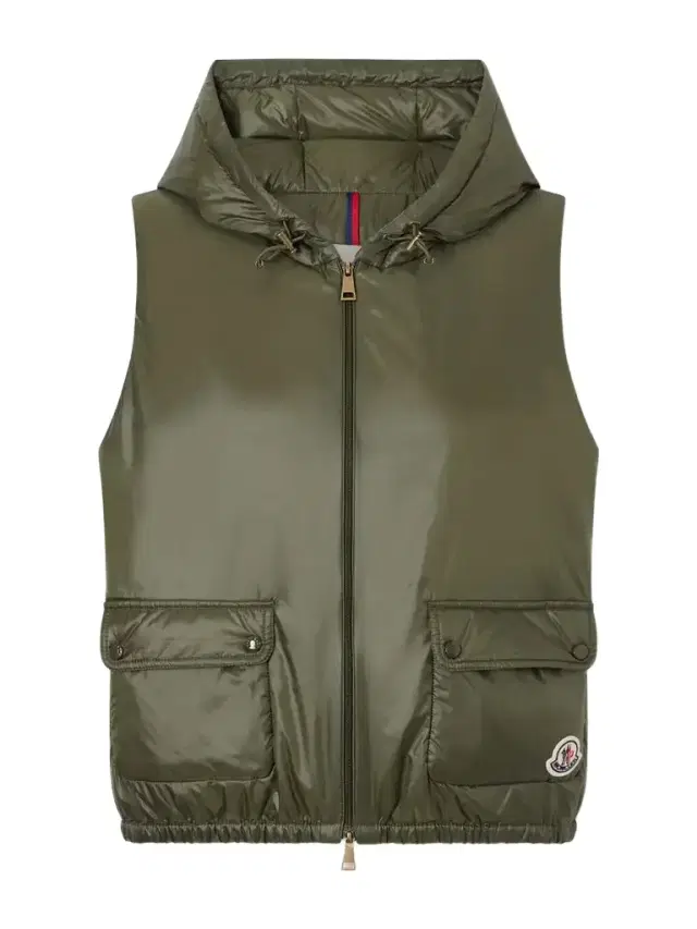 Moncler Lansette Hooded Shell Vest