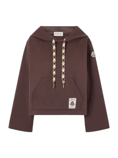 Moncler Logo-appliquéd Cotton-blend Hoodie | Thumbnail 1 Moncler Logo-appliquéd Cotton-blend Hoodie | Thumbnail 1