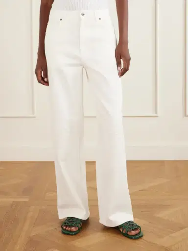 Loewe Anagram-embroidered Mid-rise Wide-leg Jeans | Thumbnail 3 Loewe Anagram-embroidered Mid-rise Wide-leg Jeans | Thumbnail 3