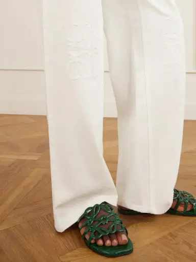Loewe Anagram-embroidered Mid-rise Wide-leg Jeans | Thumbnail 5 Loewe Anagram-embroidered Mid-rise Wide-leg Jeans | Thumbnail 5