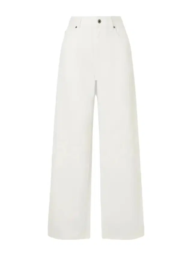 Anagram-embroidered Mid-rise Wide-leg Jeans