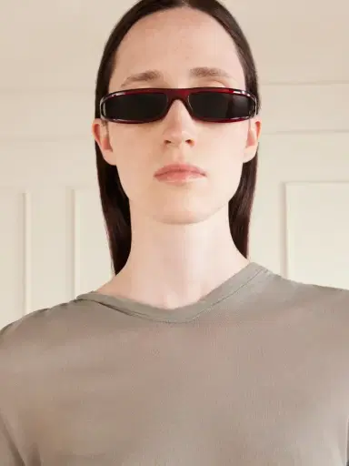 Rick Owens Wrap Around Acetate Sunglasses | Thumbnail 2