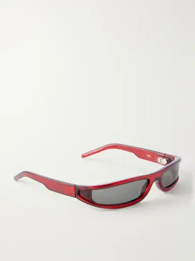 Rick Owens Wrap Around Acetate Sunglasses | Thumbnail 3