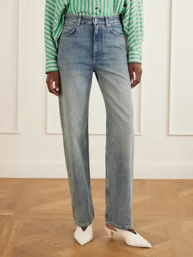 Loewe Anagram-embroidered Mid-rise Wide-leg Jeans | Thumbnail 3 Loewe Anagram-embroidered Mid-rise Wide-leg Jeans | Thumbnail 3