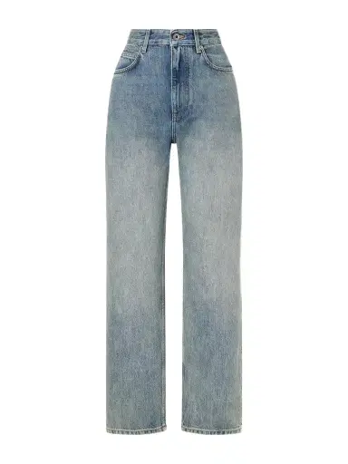 Loewe Anagram-embroidered Mid-rise Wide-leg Jeans | Thumbnail 1 Loewe Anagram-embroidered Mid-rise Wide-leg Jeans | Thumbnail 1