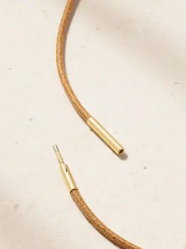 Marie Lichtenberg Dado 18-karat Gold, Diamond And Leather Necklace | Thumbnail 3