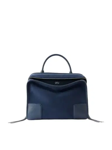 Loewe Amazona Leather-trimmed Suede Tote | Thumbnail 1 Loewe Amazona Leather-trimmed Suede Tote | Thumbnail 1