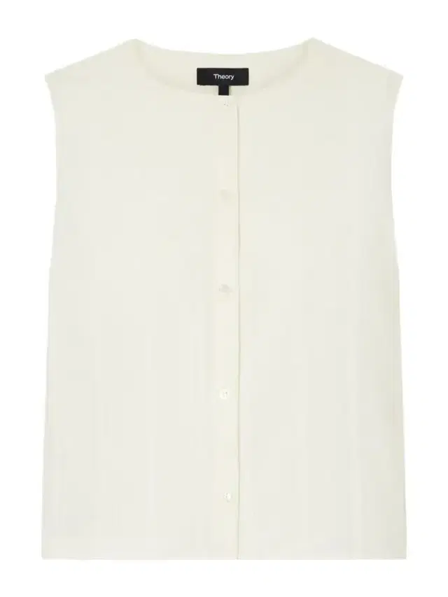 Theory Striped Cotton-voile Tank
