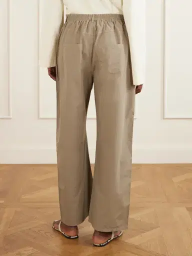 LESET Kyoto Cotton-poplin Low-rise Wide-leg Pants | Thumbnail 4 LESET Kyoto Cotton-poplin Low-rise Wide-leg Pants | Thumbnail 4