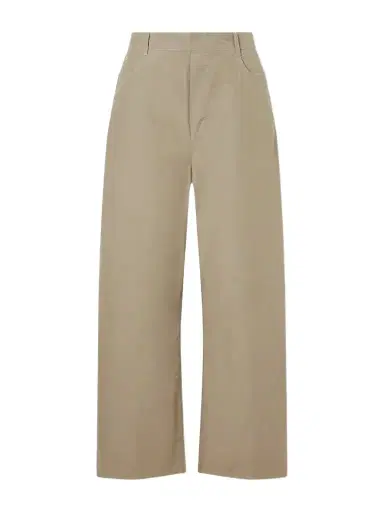 LESET Kyoto Cotton-poplin Low-rise Wide-leg Pants | Thumbnail 1 LESET Kyoto Cotton-poplin Low-rise Wide-leg Pants | Thumbnail 1