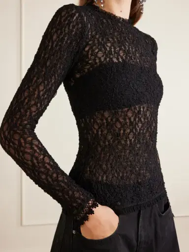 Isabel Marant Brany Scalloped Stretch-lace T-shirt | Thumbnail 5 Isabel Marant Brany Scalloped Stretch-lace T-shirt | Thumbnail 5