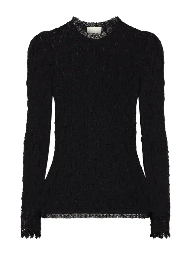 Isabel Marant Brany Scalloped Stretch-lace T-shirt