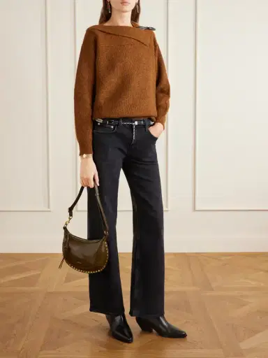 Isabel Marant Thais Button-detailed Ribbed Alpaca-blend Sweater | Thumbnail 2 Isabel Marant Thais Button-detailed Ribbed Alpaca-blend Sweater | Thumbnail 2