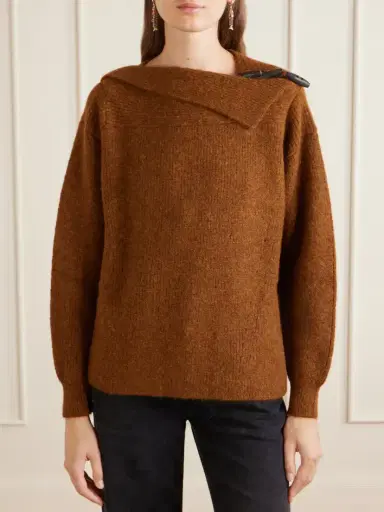 Isabel Marant Thais Button-detailed Ribbed Alpaca-blend Sweater | Thumbnail 3 Isabel Marant Thais Button-detailed Ribbed Alpaca-blend Sweater | Thumbnail 3