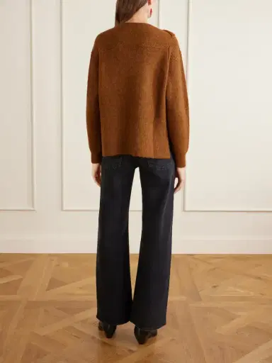 Isabel Marant Thais Button-detailed Ribbed Alpaca-blend Sweater | Thumbnail 4 Isabel Marant Thais Button-detailed Ribbed Alpaca-blend Sweater | Thumbnail 4