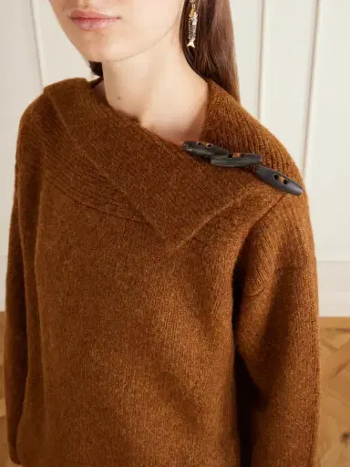 Isabel Marant Thais Button-detailed Ribbed Alpaca-blend Sweater | Thumbnail 5 Isabel Marant Thais Button-detailed Ribbed Alpaca-blend Sweater | Thumbnail 5