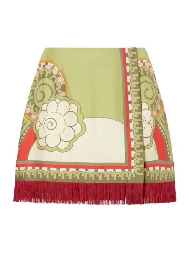 Foulard Fringed Silk-twill Mini Skirt Foulard Fringed Silk-twill Mini Skirt