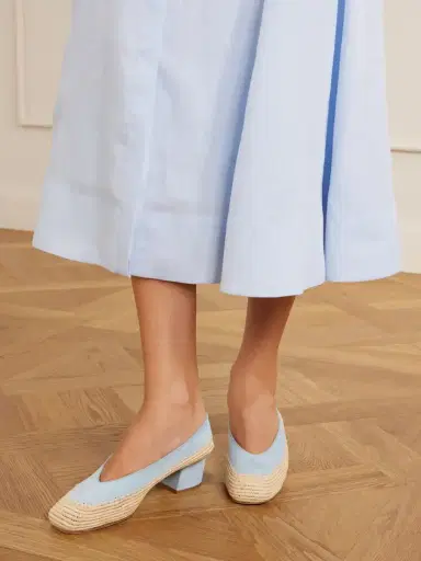 Gabriela Hearst Strength 40 Crocheted Suede Pumps | Thumbnail 2