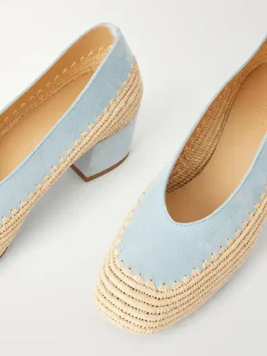 Gabriela Hearst Strength 40 Crocheted Suede Pumps | Thumbnail 5