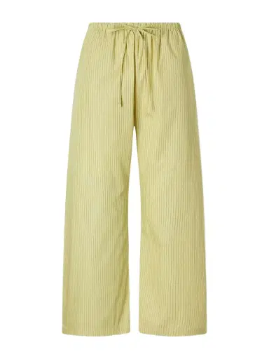 LESET Yoshi Striped Cotton And Lyocell-blend Wide-leg Pants | Thumbnail 1