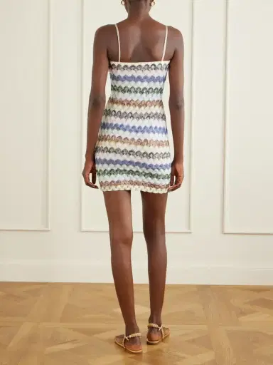 Missoni Striped Metallic Crochet-knit Mini Dress | Thumbnail 3