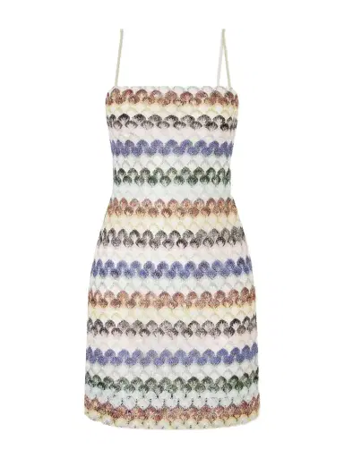 Missoni Striped Metallic Crochet-knit Mini Dress | Thumbnail 1