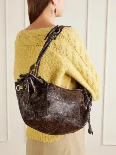 Isabel Marant Maia Snake-effect Leather Shoulder Bag | Thumbnail 2 Isabel Marant Maia Snake-effect Leather Shoulder Bag | Thumbnail 2