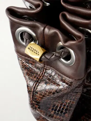 Isabel Marant Maia Snake-effect Leather Shoulder Bag | Thumbnail 5 Isabel Marant Maia Snake-effect Leather Shoulder Bag | Thumbnail 5