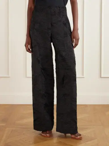 Ulla Johnson Carine Crinkled-satin Flared Pants | Thumbnail 3 Ulla Johnson Carine Crinkled-satin Flared Pants | Thumbnail 3