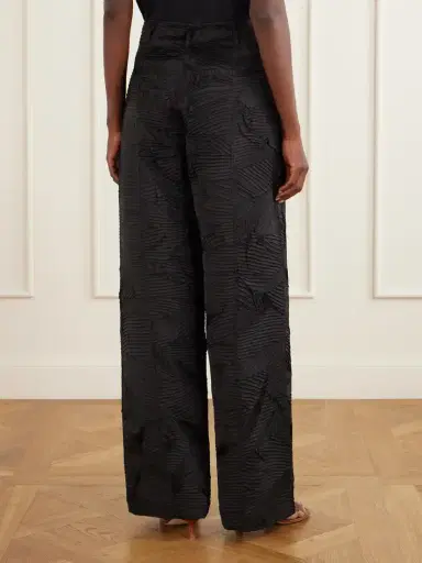 Ulla Johnson Carine Crinkled-satin Flared Pants | Thumbnail 4 Ulla Johnson Carine Crinkled-satin Flared Pants | Thumbnail 4