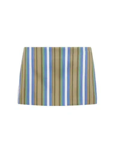 The Frankie Shop Hera Striped Cotton-poplin Mini Skirt | Thumbnail 1